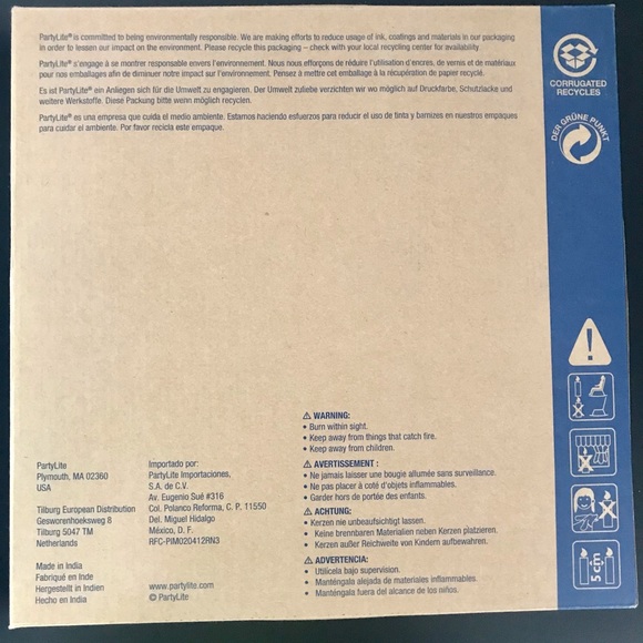 Pewter toned Party-lite pillar tray - Picture 6 of 7